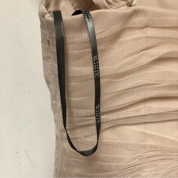 White by Vera Wang Sleeveless Tulle Formal Dress - Picture 11 of 15